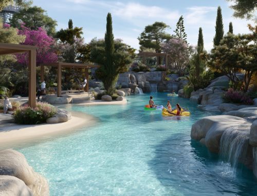 General considerations for landscape design in a water park