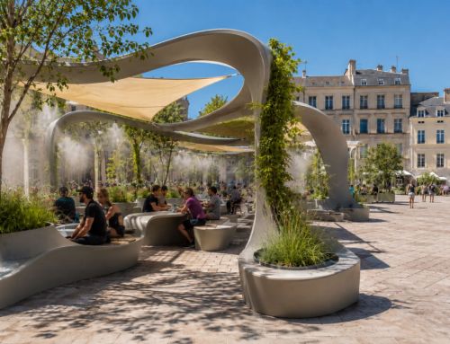 Modular street furniture to combat the heat
