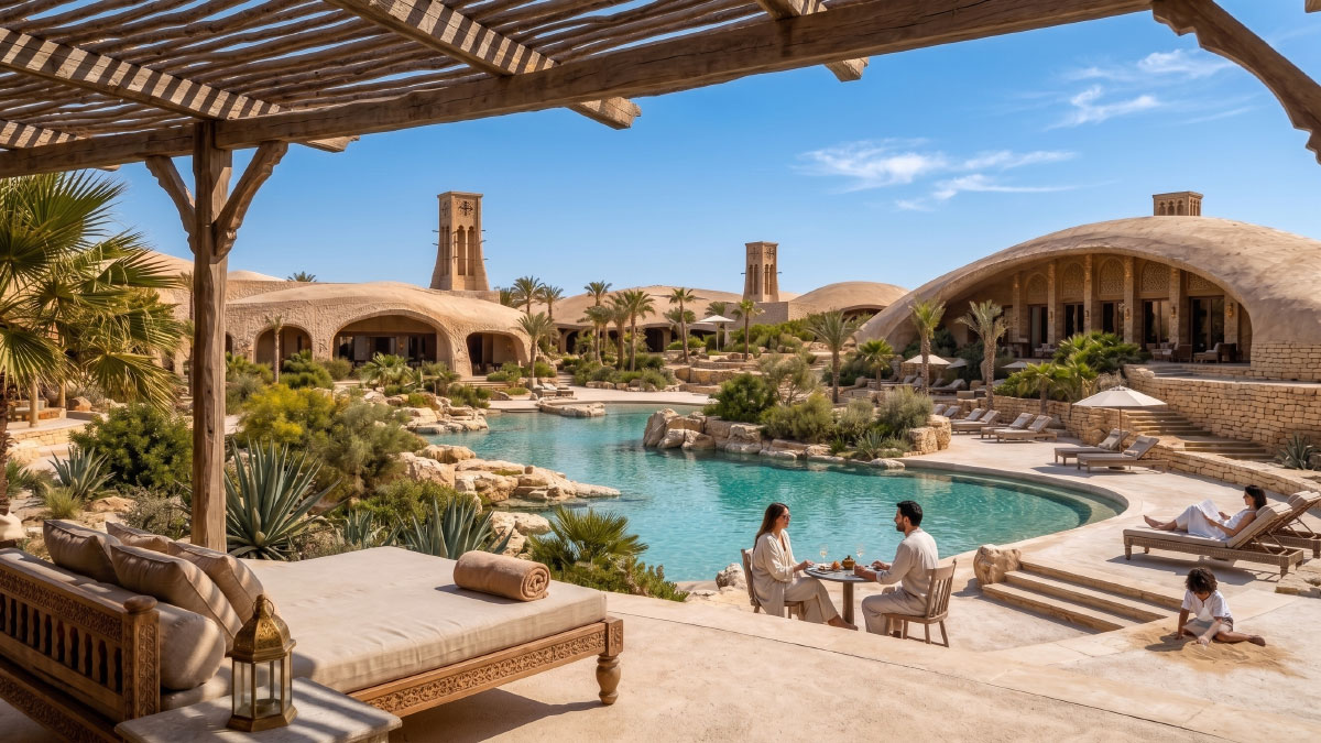 When the wind and the landscape shape a hotel