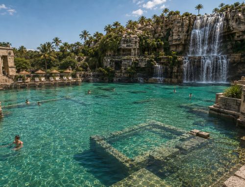 A dreamlike archaeological water park