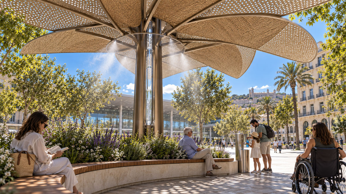 Functional weather shelters: Rain Tree